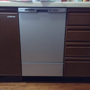 45cmフロントオープン食洗をスライドオープン食洗機に取替　施工完了